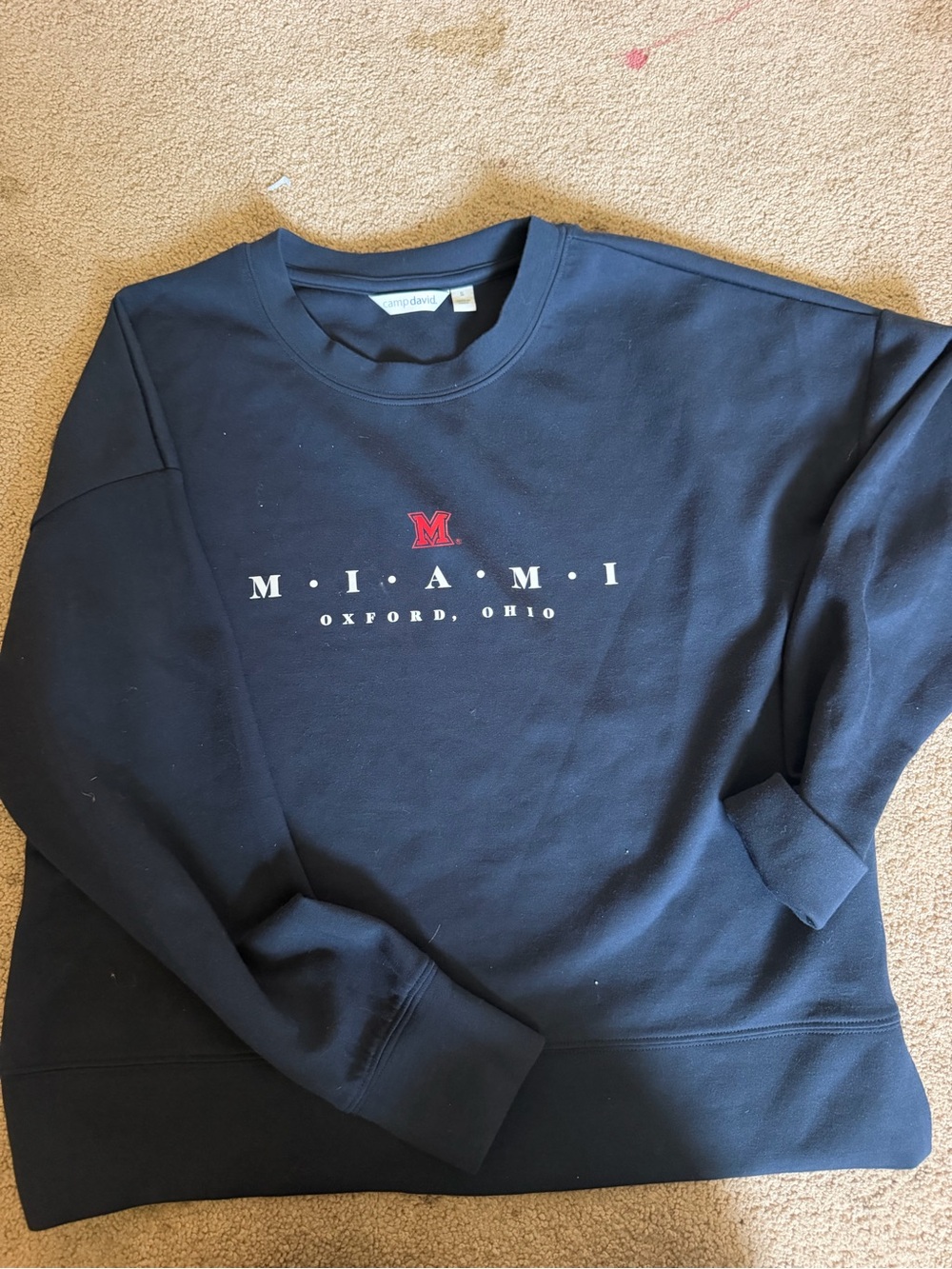 Miami Oxford Ohio Crewneck Sweatshirt - Navy